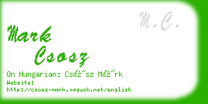 mark csosz business card